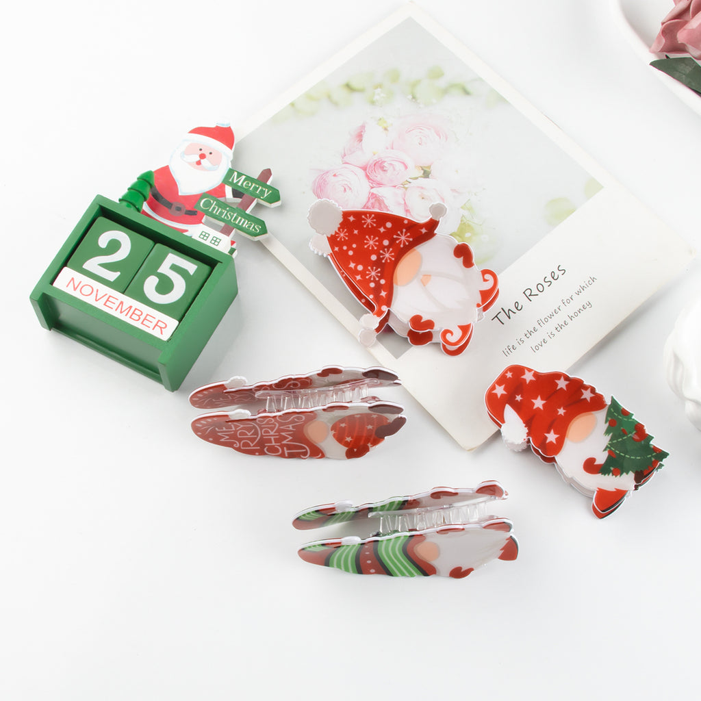 Creative Versatile Santa Claus Themed Hair Clips