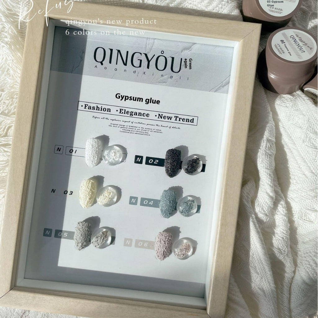QuingYou Three-dimensional Shaping Disposable Plaster Nail Relief Manicure