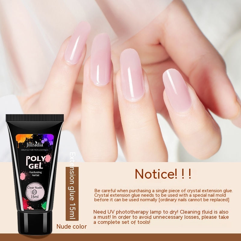 Crystal Extended Glue Nail Beauty UV