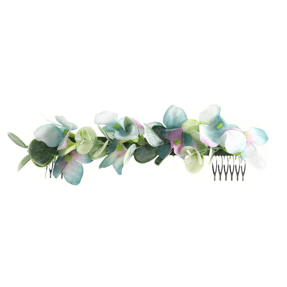 Rattan Flower Hair Comb Jewelry Hair Accessories Ladies Hair Comb