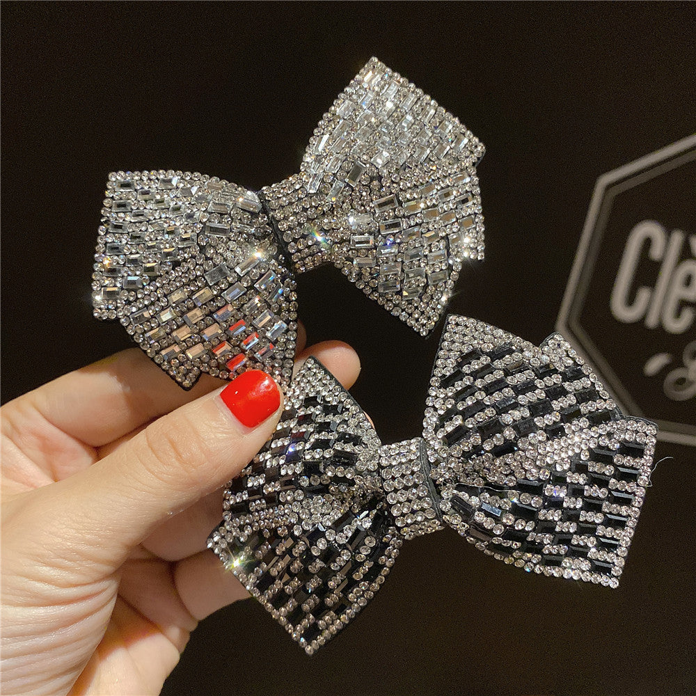 Rhinestone Super Shiny Bow Hairpin