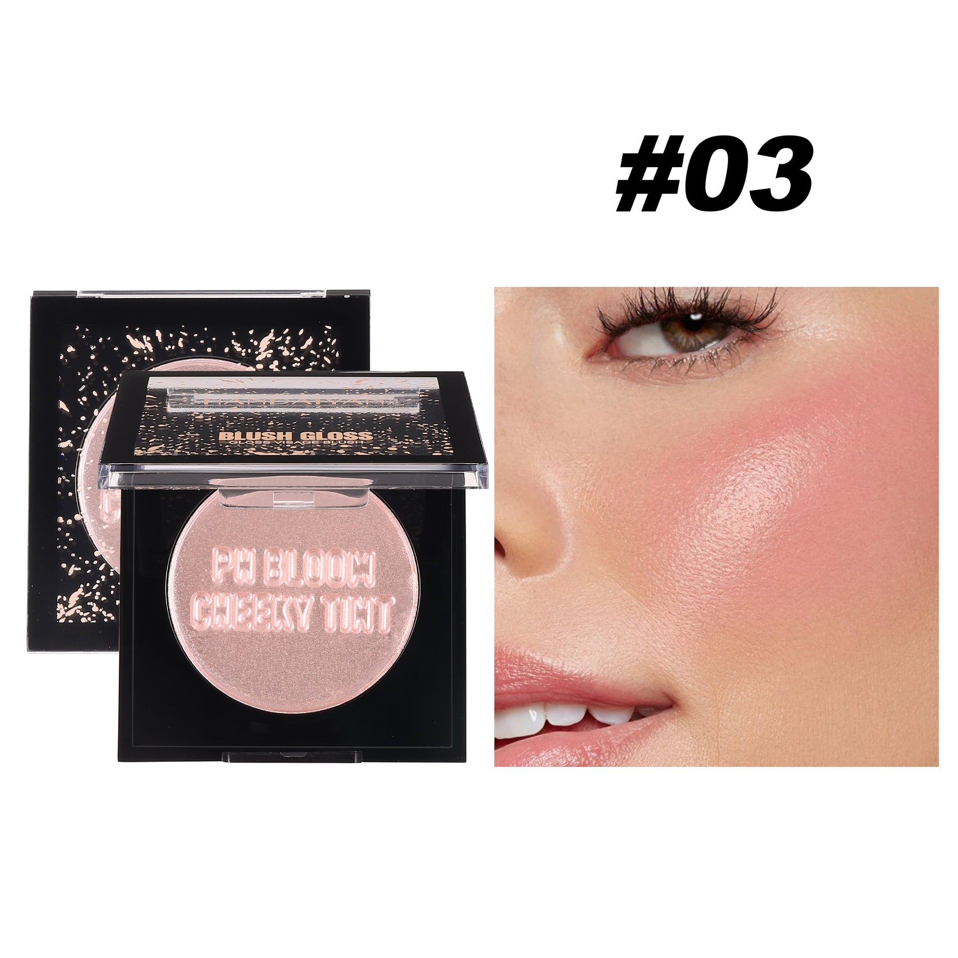 Handaiyan Blush Cream Lip Cheek Plate Multi-purpose Pearlescent Monochrome