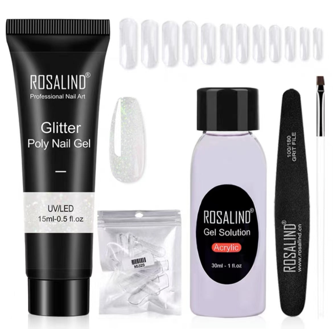 Rosalind Extension Gel Polish Kit For Manicure Poly Nail Gel Set For