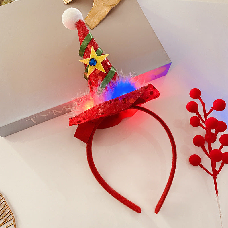 Christmas Antlers Hairband Decoration Plush