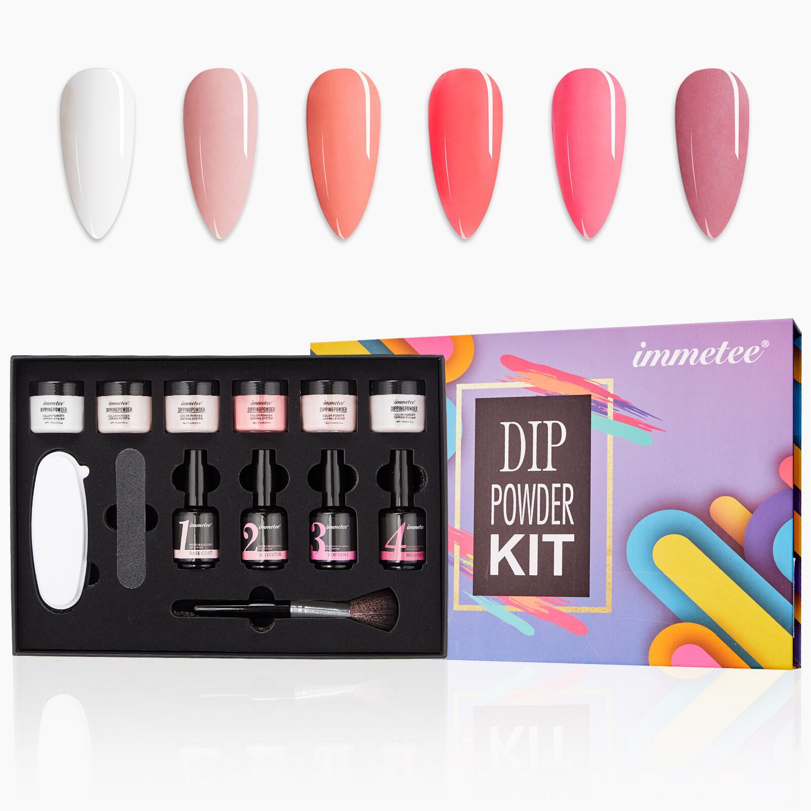 Immetee Enhanced Nail Polish Gel Lasting Light Therapy