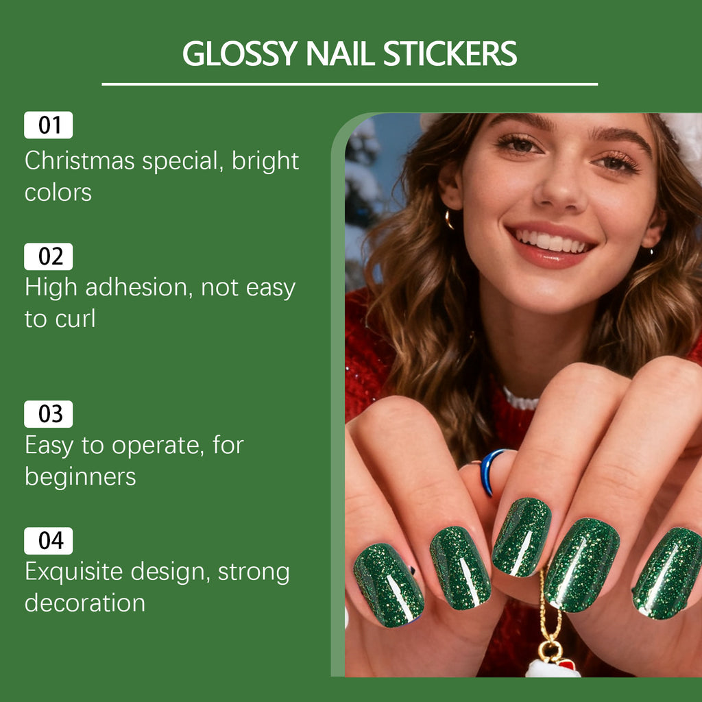 Nymixa Colorful Mixed Color Soft Gel Convenient Nail Sticker Set