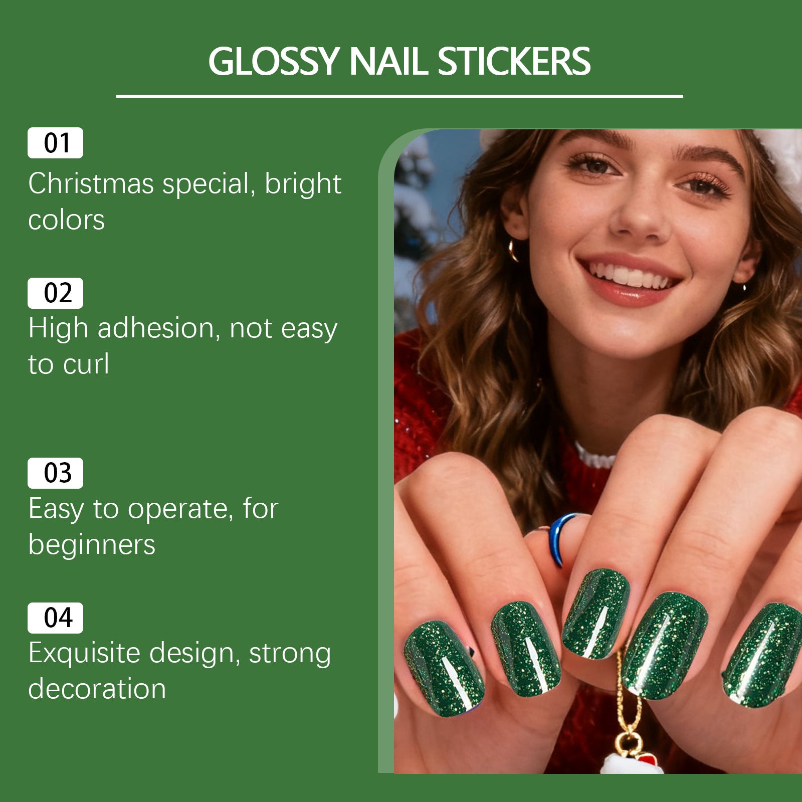 Nymixa Colorful Mixed Color Soft Gel Convenient Nail Sticker Set