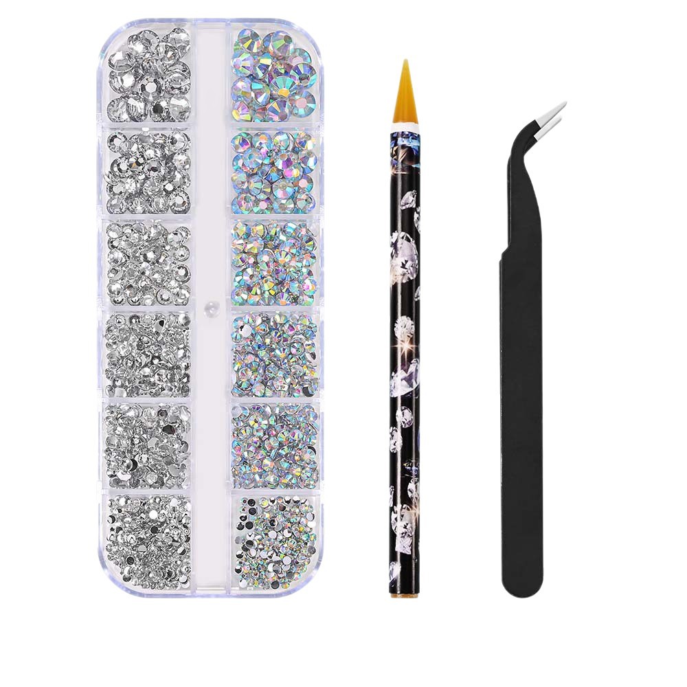 Nail Drill Accessories AB Mixed Color 12 Grid Strip Box Illusion