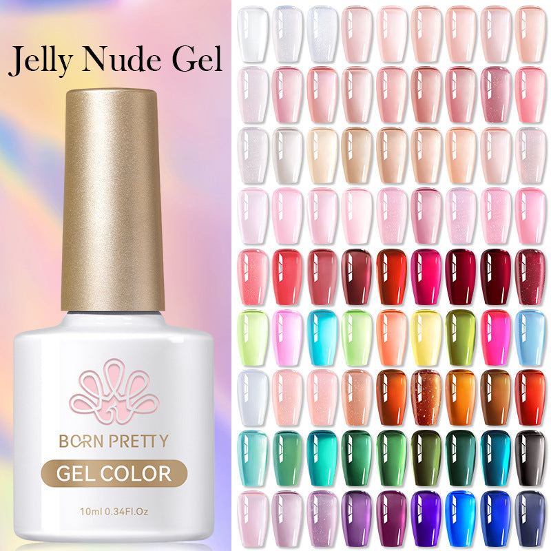 Born Pretty Nail Polish Transparent Color UV Polish Jelly Phototherapy Plastic