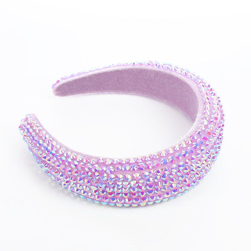 Baroque Sparkling Full RhinestoneWide-edged Headdress