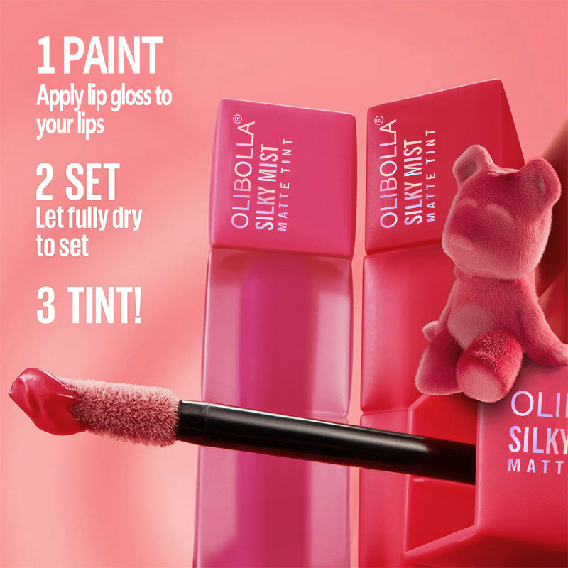 Matte Velvet Lip Lacquer Long-lasting Moisturizing Fade Lip Lines Lipstick