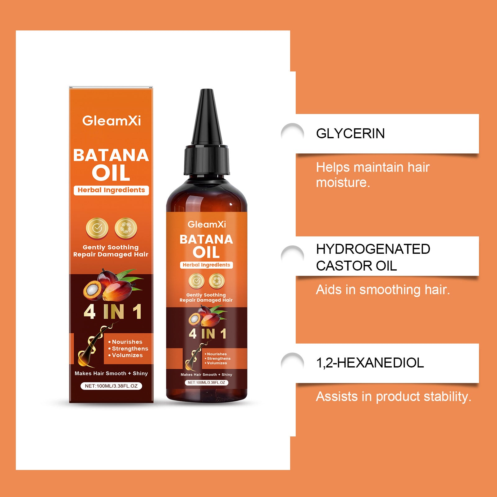 GleamXi Batana Hair Oil