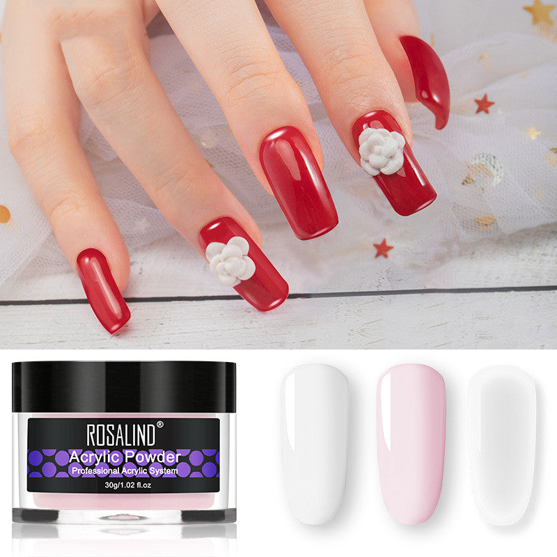 Rosalind Nail styling carved powder nail powder and crystal liquid