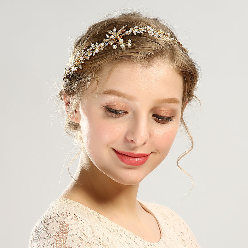 Handmade Gold Leaf Headwear Accessories
