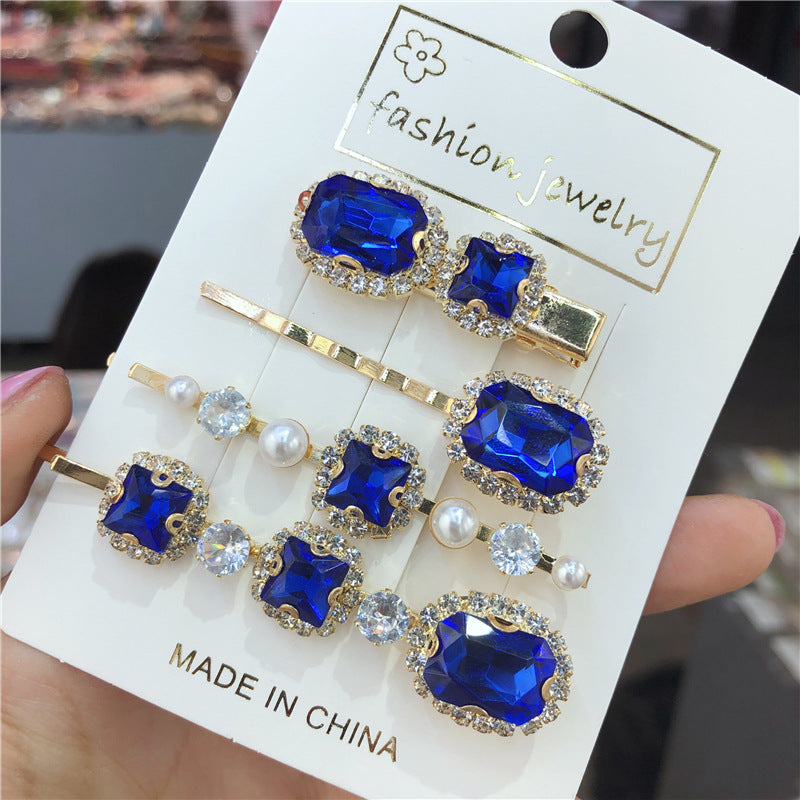 Korean retro green hairpin