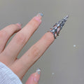 Micro Inlaid Zircon Nail Ring Personality