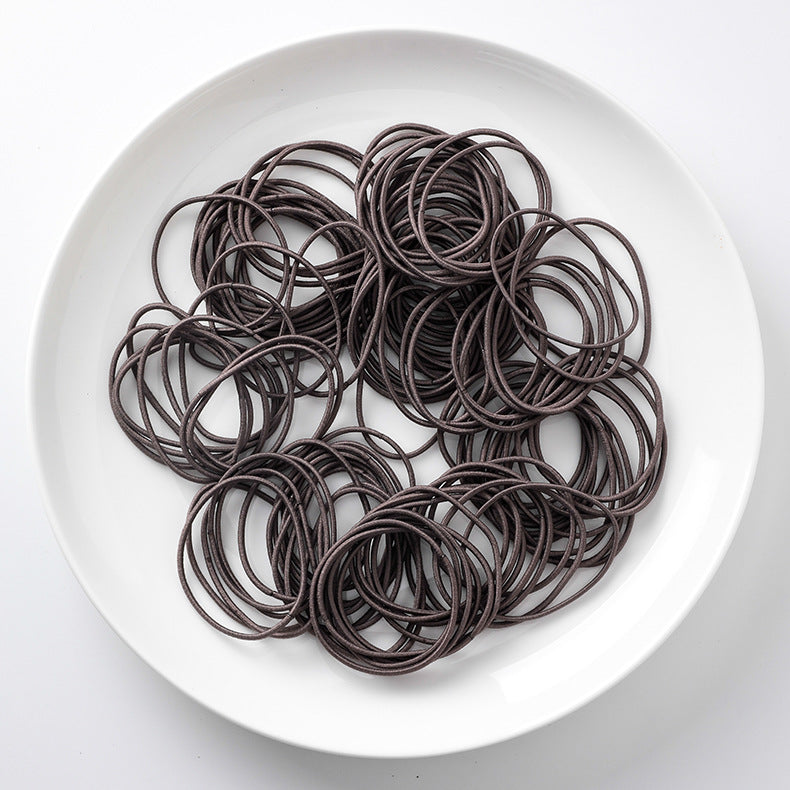 Simple small loop thin high elastic hair rope