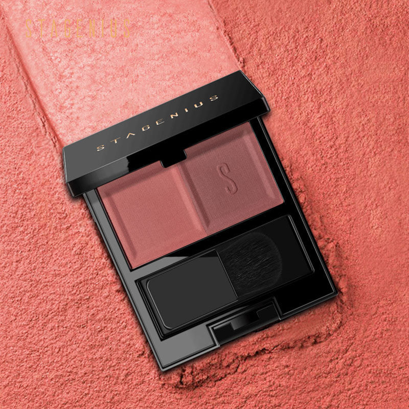 STAGENIUS Two-color blush matte finish