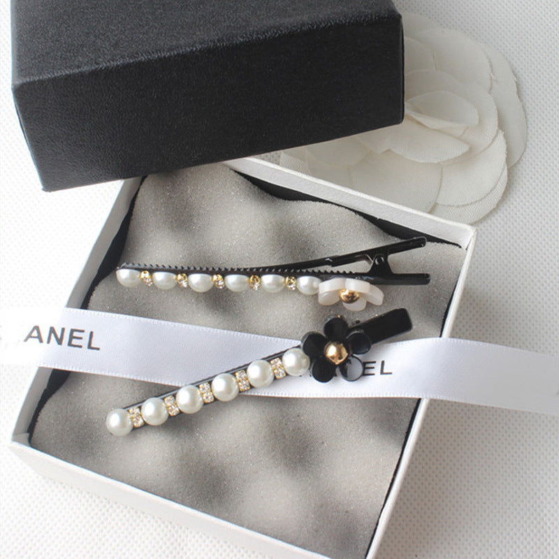 Fashionable Simple Acrylic Pearl Flower Hairpin