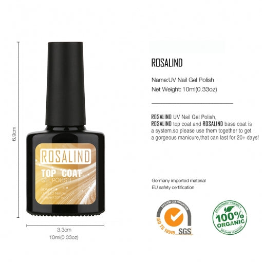 Rosalind Nail Nail Polish Gel Soaks Dull Surface Permanently