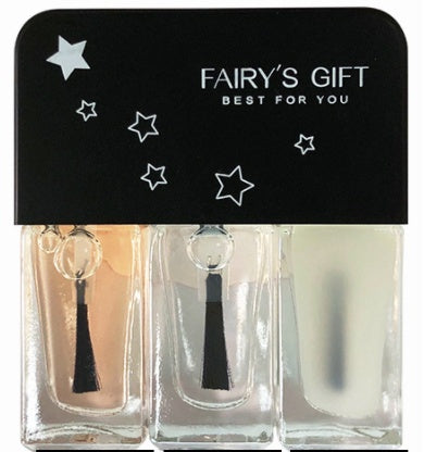 Fairy's Gifts Three-in-one DIY No-bake Tearable Sequined Nail Polish Set