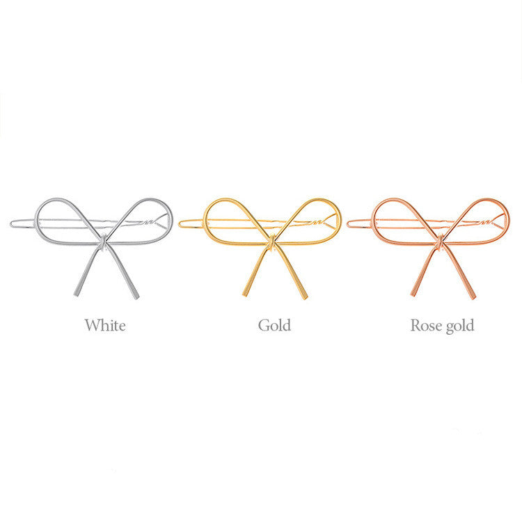 Hollow Geometric Butterfly Combined With Blond Hair Ornaments