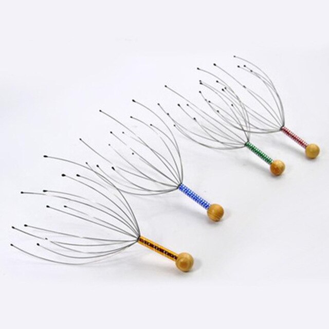 Hollow square eight-claw curved black comb