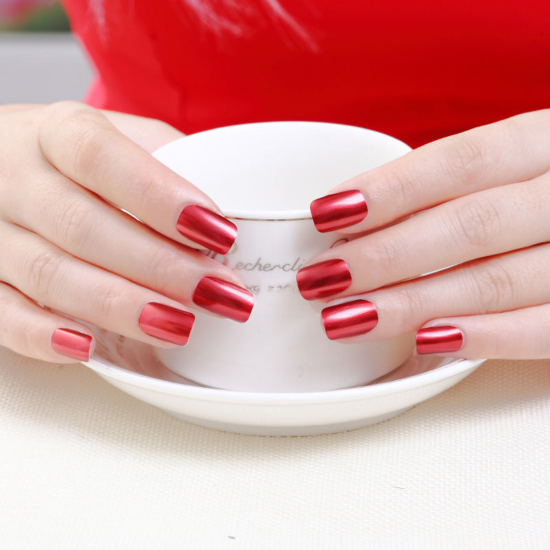 SZLIAN Mirror silver nail polish metal color stainless steel