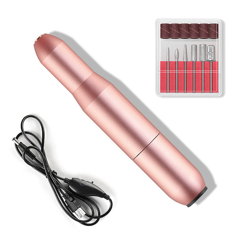 Kaiyin Electric Nail Drill Machine Manicure Machine Set USB Charging Mill Cutter For Manicure Nail File Pedicure Tool Nail Drill Set