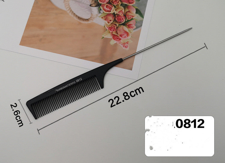 Steel needle iron tip tail comb