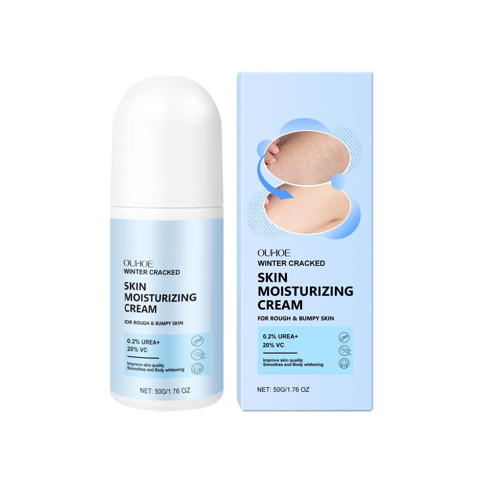 Skin Moisturizing Roller Cream Body Skin Smooth Firming Nourishing Moisturizing Daily Massage Body Cream