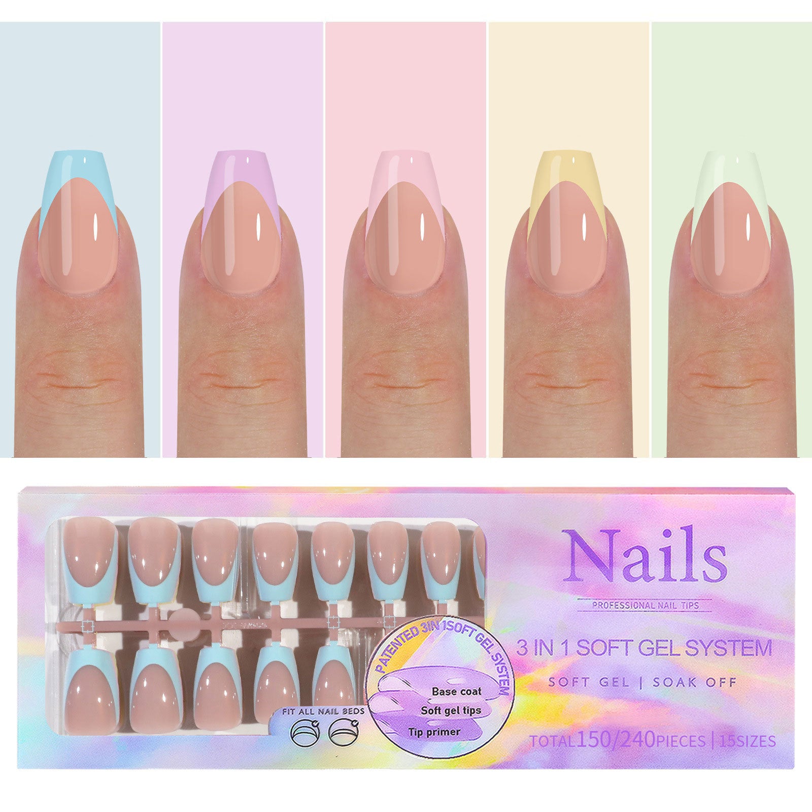 Manicure Wear Nail French Seamless Wear Nail Detachable