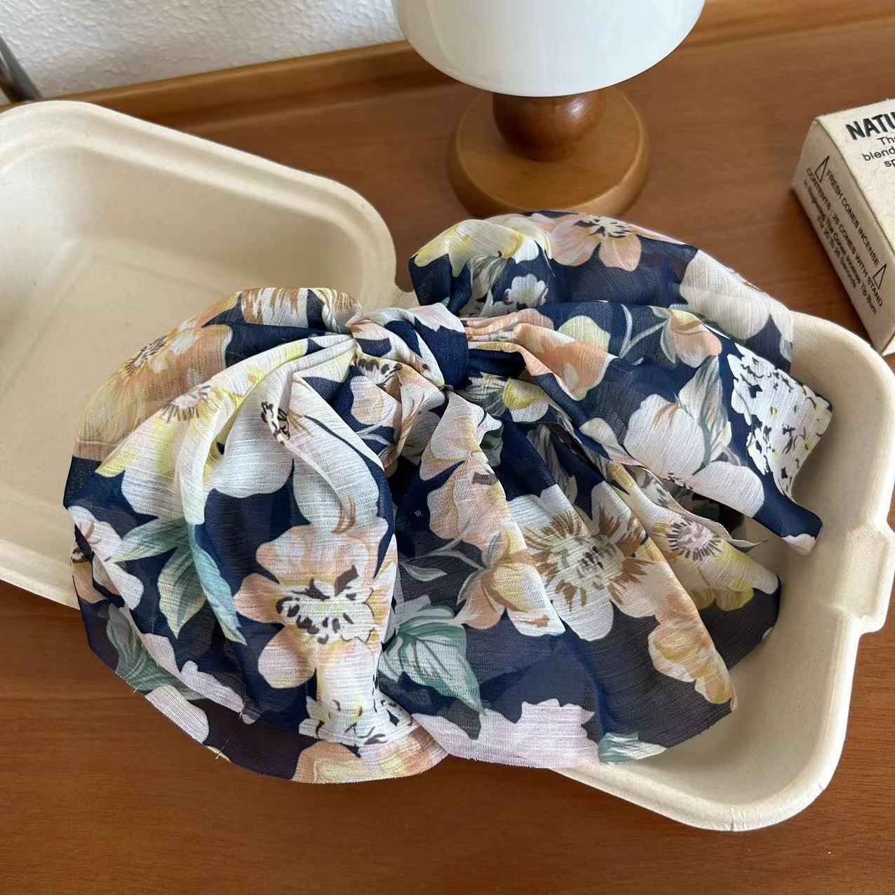 Korean Elegant Simple Chiffon Tulle Floral Bow