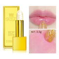 Nourishing Moisturizing Shiny Gold Foil Color-changing Lipstick