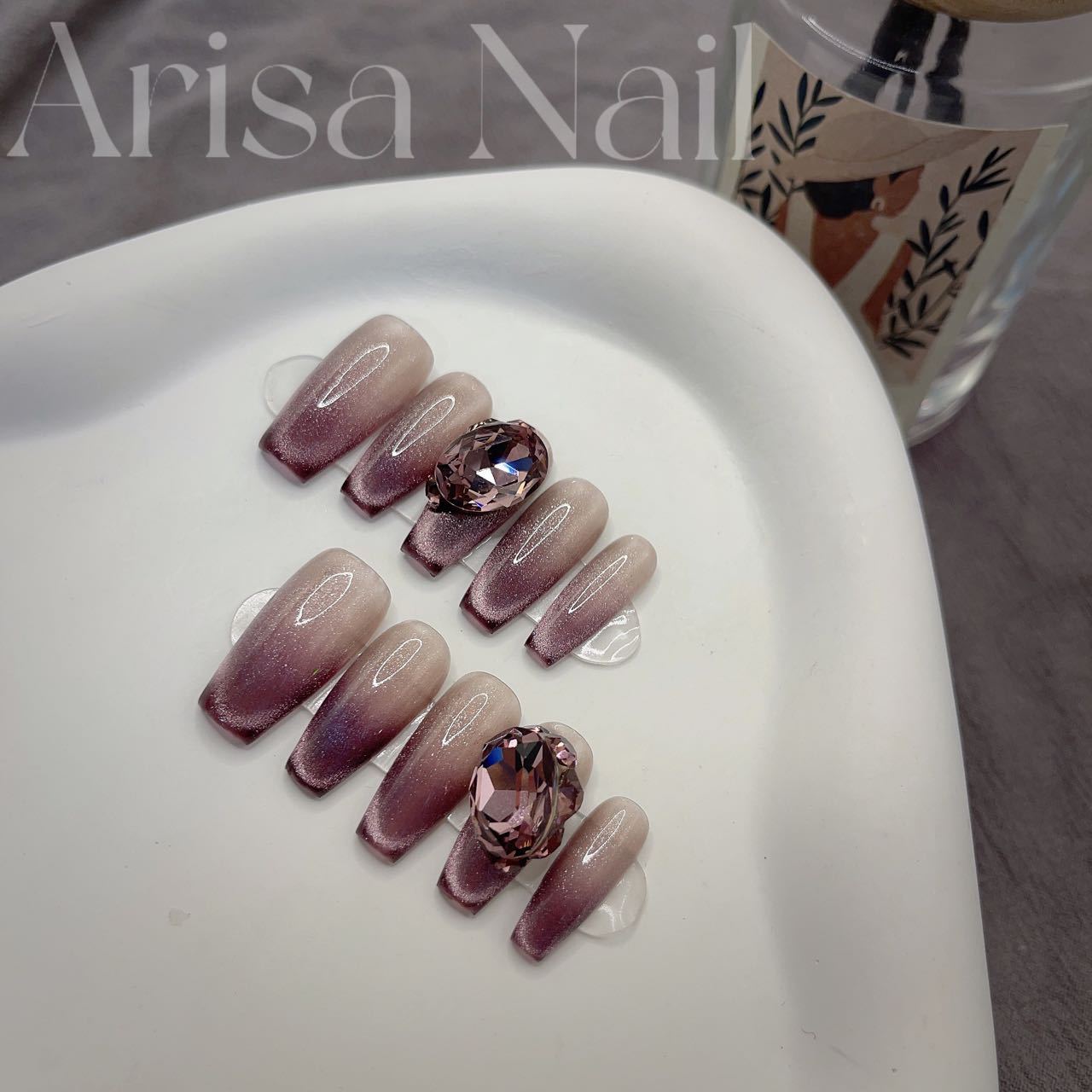Women's Handmade Cat's Eye Wear Nail Tip