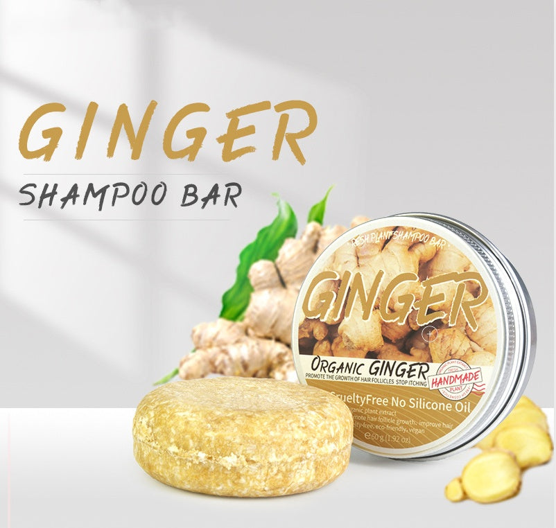Fresh Plant Ginger Shampoo Soap Anti-dandruff Refreshing