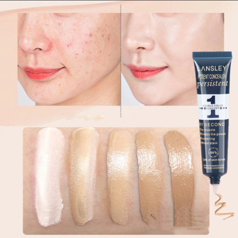 Two-tone Concealer To Cover Acne Marks And Foundation 2-in-1