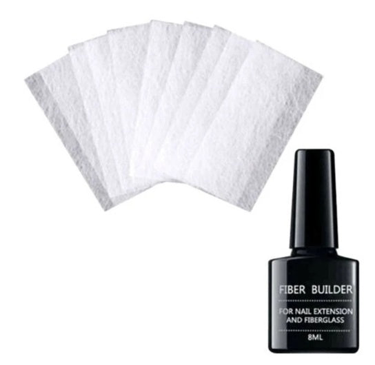 Fiber Builder extension adhesive for nail polish repair