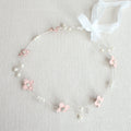 Simple Beaded Flower Bridal Headband Headdress