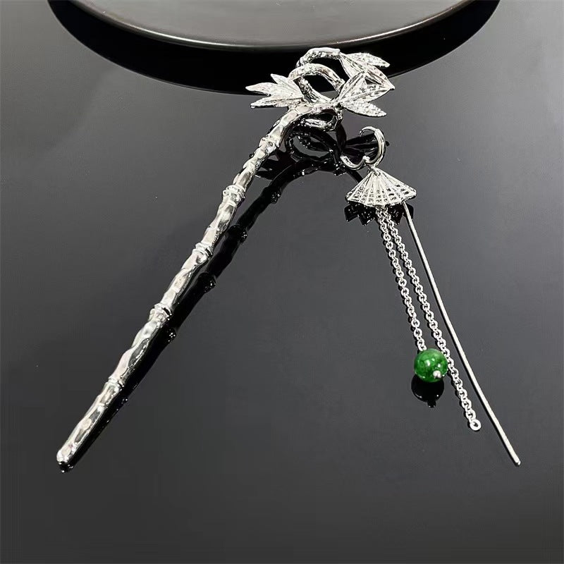 Jade Tassel Hairpin Female Niche Design