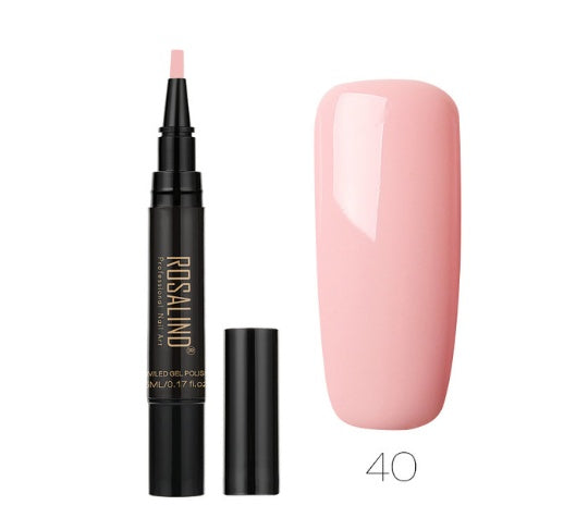 Rosalind 5ml Solid Color Nail Art Pen Nail Glue for Nail Art