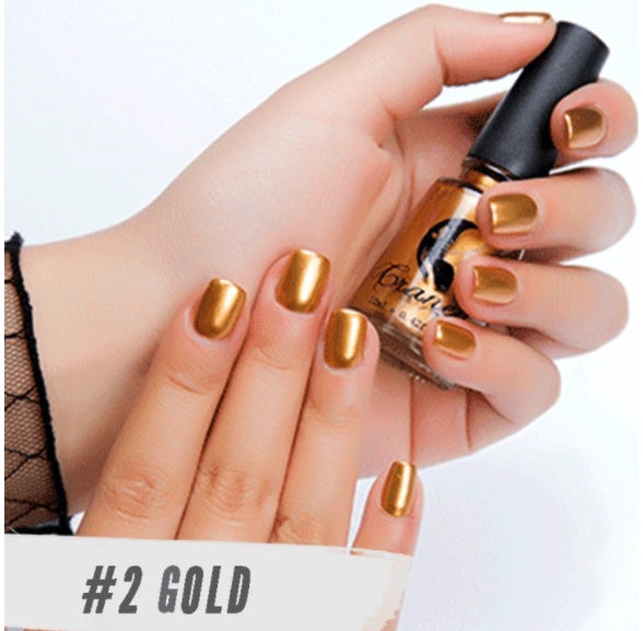 Graney New metallic color, stainless steel color, mirror silver nail polish