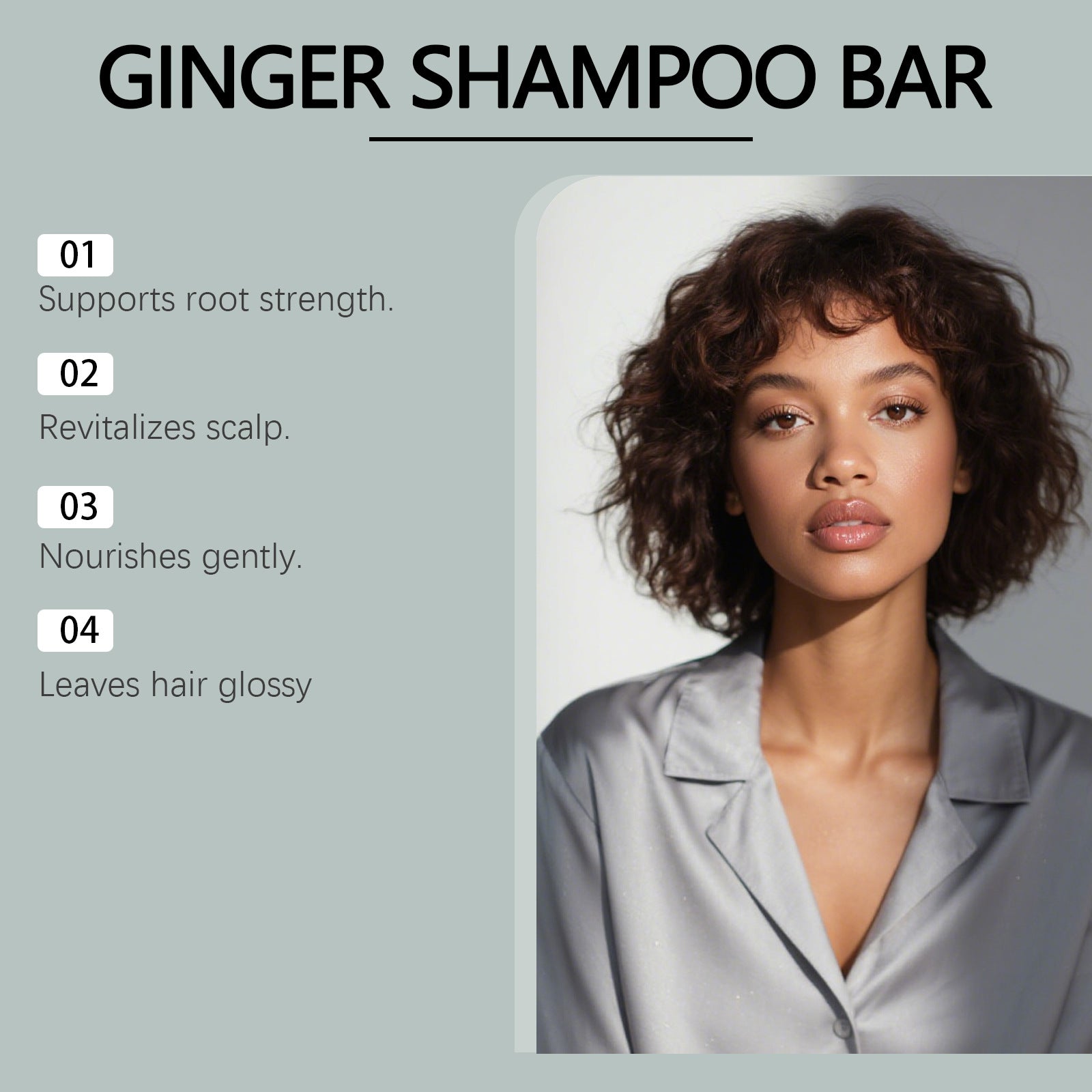 GleamXi Ginger Nourishing Shampoo Bar