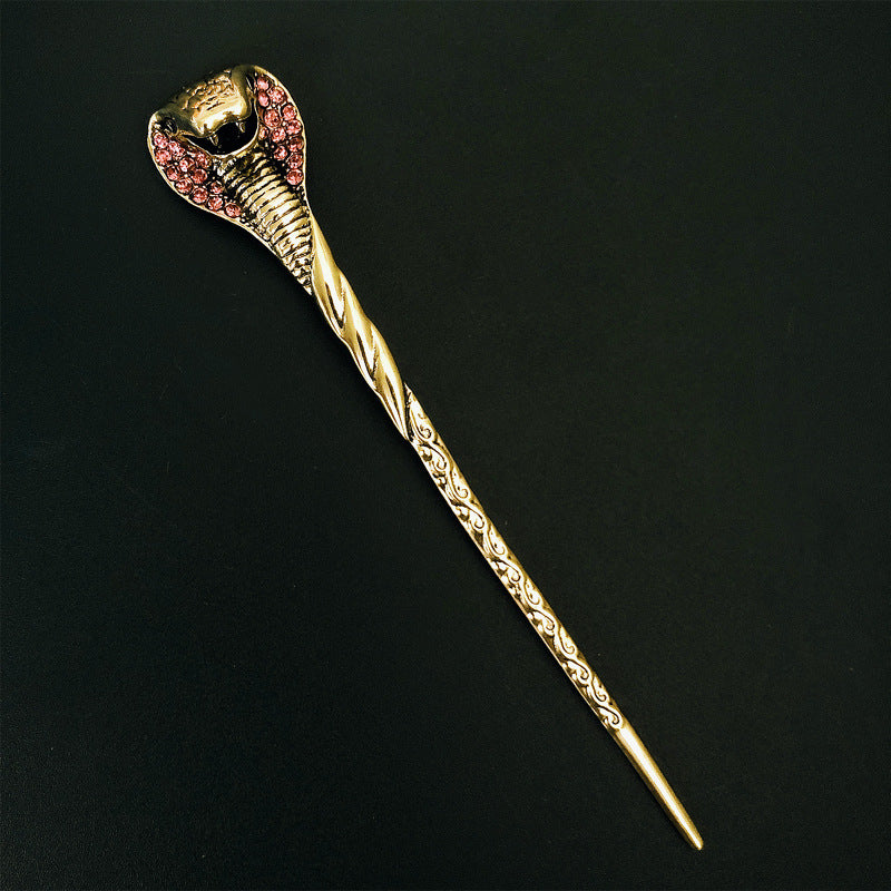 Vintage Cobra Hairpin Diamond Alloy Tiara