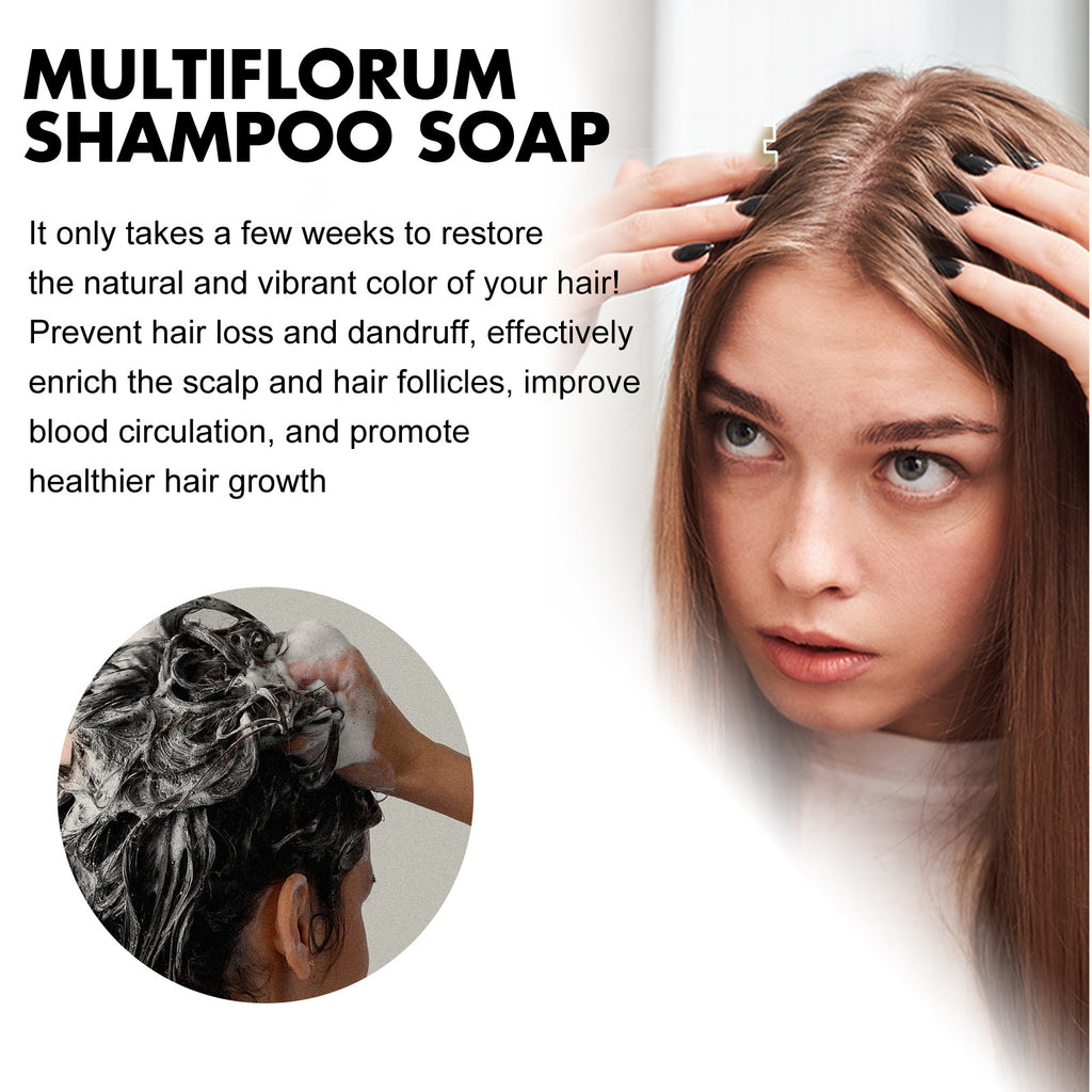Polygonum Multiflorum Shampoo Soap Hair Root Repair