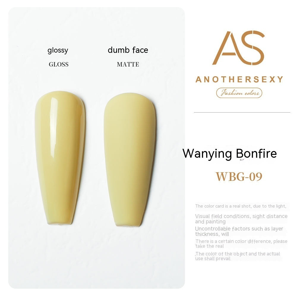 AS Yellow Nail Oil Gel New Whitening Nail Shop Special Set