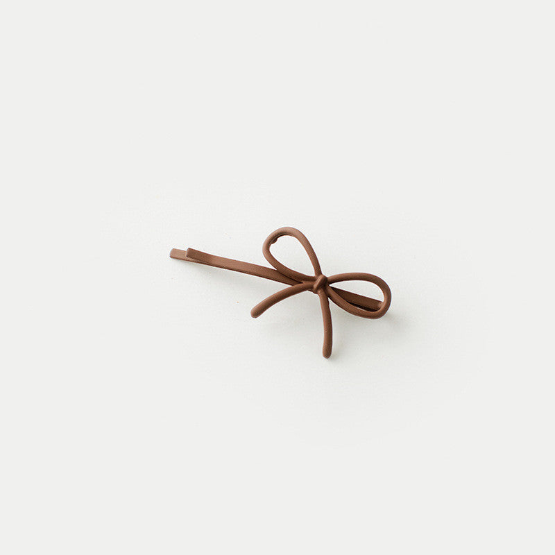 Water lacquer bow one word clip hairpin