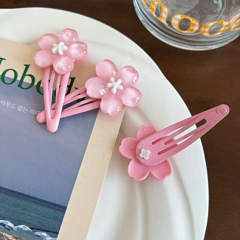 Sweet Bangs Cherry Blossom Hair Clip Versatile For Women