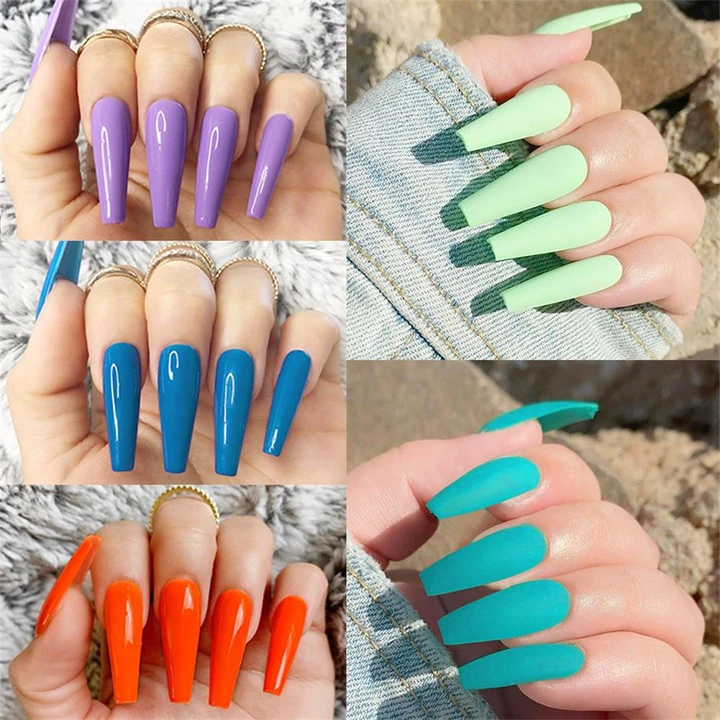 Matte glossy nail patch