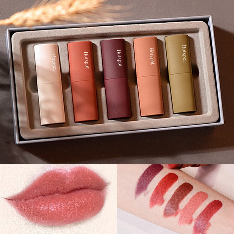 Mousse velvet waterproof non-stick cup matte lipstick